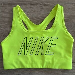 Nike Women's Neon Yellow Sports Bra